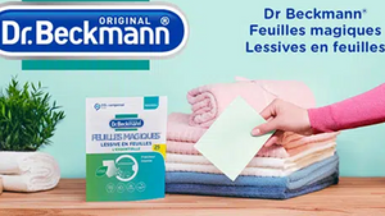Testez gratuitement le coffret lessive en feuilles de Dr. Beckmann