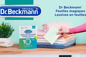 feuilles magiques de lessive de Dr. Beckmann