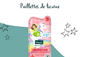 Cristaux de bain crépitants Paillettes de licorne