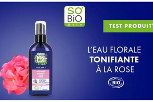 test eau florale tonifiante de SO’BiO Étic