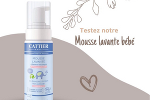 mousse lavante pour bébé de Cattier