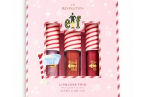 trio de Gloss Elf x I Heart Revolution Candy Cane Forest