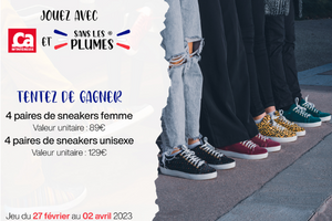 8 paires de Sneakers à remporter