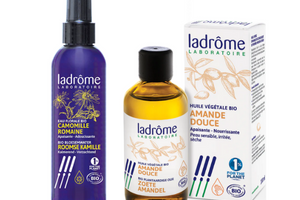 eau florale de camomille et huile d'amande douce bio Ladrôme