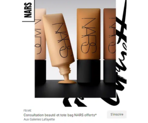 échantillon de fond de teint personnalisé de NARS
