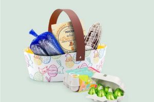 panier casse-croûte de chocolats de Pâques
