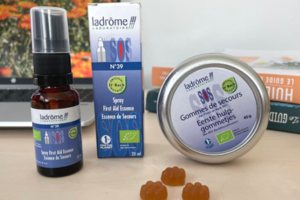 Spray de secours bio et ses Gommes de secours bio