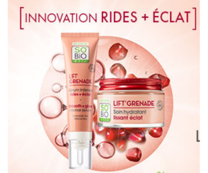 duo visage rides+éclat Lift'Grenade SO'BiO étic