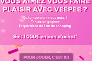 Veepee un bon d'achat de 1000 € à gagner