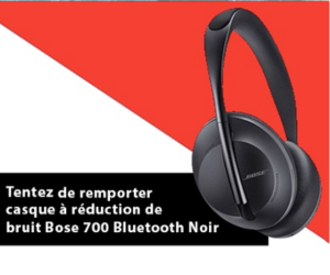 un casque à réduction de bruit Bose 700 à gagner