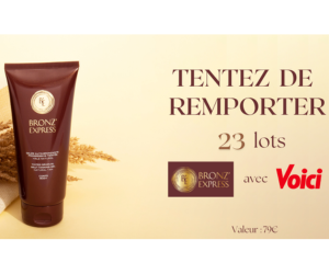 un lot de soins Bronz'Express à gagner