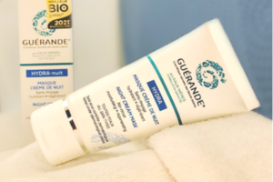 un masque crème de nuit 2 en 1 de Guérande Cosmétiques