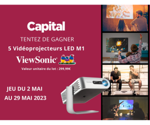 un vidéoprojecteur LED M1 ViewSonic à gagner