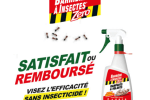 votre répulsif Barrière à Insectes Zéro 100% remboursé