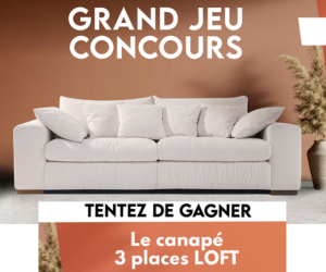 gagnez un canapé 3 places Loft