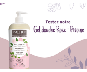 gel douche Rose-Pivoine de Cattier