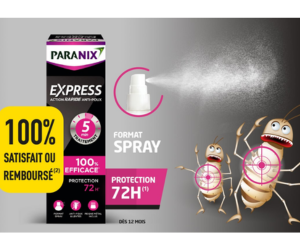 un spray contre les poux Paranix 100 % remboursé