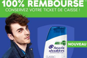 Remboursement à 100 % sur votre shampooing Head & Shoulder