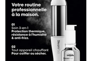 routine de coiffage SteamPod L'Oréal Professionnel