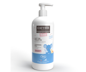 lait de toilette routine Douceur Bébé Cattier