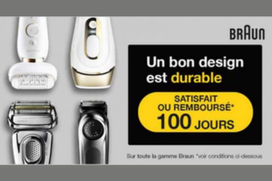 épilateur rasoir ou tondeuse Braun 100% remboursé