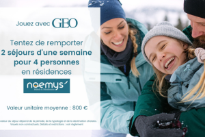 jeu concours GEO séjour résidences Noemys