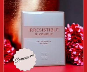 La page Instagram @une_bretonne_heureuse organise un concours et met en jeu parfum Irrésistible de Givenchy.