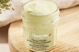 masque visage mousse thé vert et concombre Blancrème