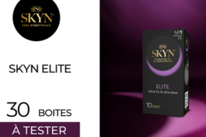 une boîte de préservatifs Skyn Élite