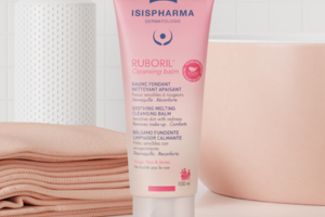 un baume fondant nettoyant apaisant Ruboril d'Isispharma