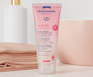 un baume fondant nettoyant apaisant Ruboril d'Isispharma