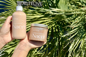 Lait et gommage corps nacré de Beautélive