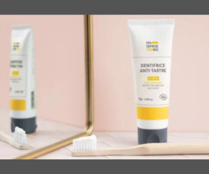 dentifrice anti-tartre au citron de Mademoiselle Bio