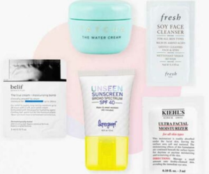 coffret d’échantillons de soins