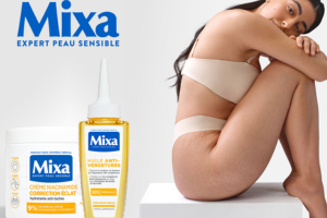 huile anti-vergetures ou crème hydratante anti-taches Mixa