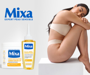 huile anti-vergetures ou crème hydratante anti-taches Mixa