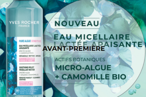 eau micellaire lactée apaisante d'Yves Rocher