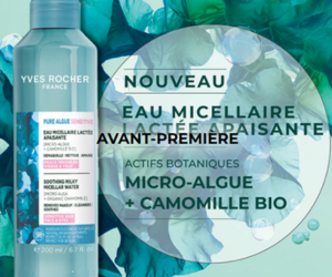 eau micellaire lactée apaisante d'Yves Rocher