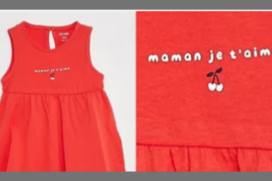 robe à bretelles avec imprimé rouge de Kiabi