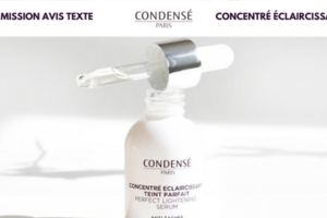 concentré éclaircissant teint parfait de Condensé Paris