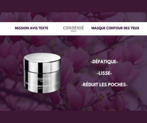 masque contour des yeux de Condensé Paris