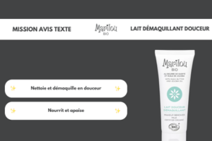 lait douceur démaquillant Marilou Bio